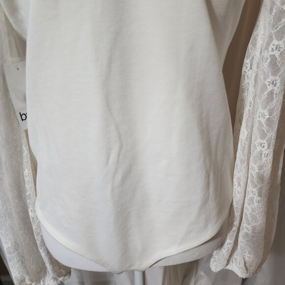 NWT- Lace-Trimmed Bodysuit - Picture 6 of 7
